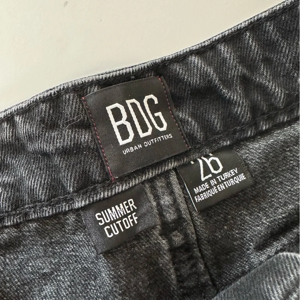 BDG Urban Outfitters Button Fly Black Cutoff Denim Shorts